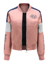 Load image into Gallery viewer, Women&#39;s Pilot Style Jacket Daily Fall Winter Casual Two tone Stand Collar Sporty Jacket