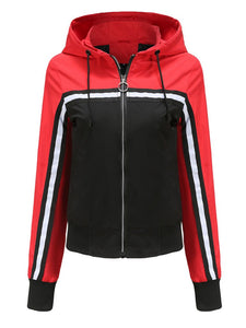 Women's Jacket Street Daily Fall Winter Casual Two-tone Stand Collar Jacket