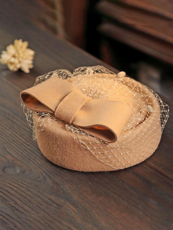 100%Wool 1950S Pillbox Hat Mrs Masiel Same Style Hat – Jolly  display picture 1
