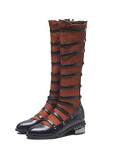 Load image into Gallery viewer, Women&#39;s Boots Platform Round Toe PU Knee High Boots Casual