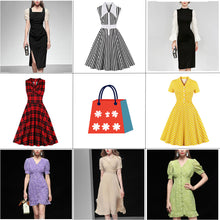 Load image into Gallery viewer, [Random Sale] New Dresses Sale of Mixed Items A Line V Neck 1950s Vintage Cocktail Party Dress
