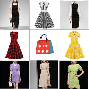 [Random Sale] New Dresses Sale of Mixed Items A Line V Neck 1950s Vintage Cocktail Party Dress