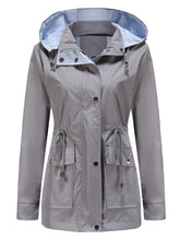 Load image into Gallery viewer, Women&#39;s Jacket Daily Going Out Fall Winter Casual Solid Color Hoodie Sporty Jacket