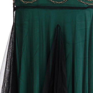 Green 1920s V Neck Sequined Long Flapper Dress