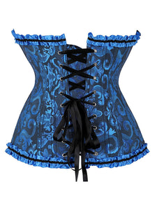 Women‘s Ruffles Corset Top Strapless Waist Trainer