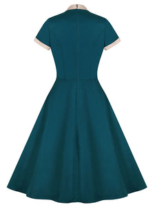 BowKnot Collar Vintage 1950S Dress