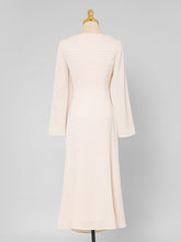 Load image into Gallery viewer, Apricot Slit Cape Sleeve 1940S Vintage Dress