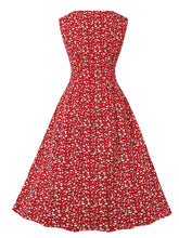 Load image into Gallery viewer, 1950s Floral Print With Pockets Design Vintage Dress
