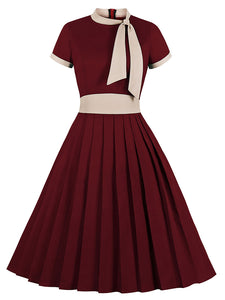 BowKnot Collar Vintage 1950S Dress