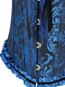 Women‘s Ruffles Corset Top Strapless Waist Trainer
