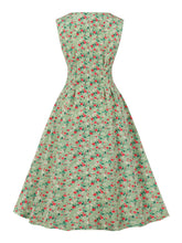 Load image into Gallery viewer, 1950s Floral Print With Pockets Design Vintage Dress