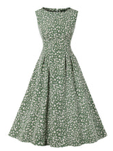 Load image into Gallery viewer, 1950s Floral Print With Pockets Design Vintage Dress