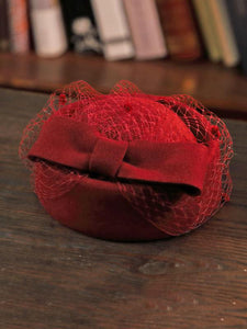 100%Wool 1950S Pillbox Hat Mrs Masiel Same Style Hat