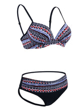 Load image into Gallery viewer, Retro Style Sexy Floral Two Pieces Trigonal Bikini Sets