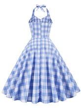 Load image into Gallery viewer, 3 Colors Plaid Halter Classis Vintage Style 1950S Dress