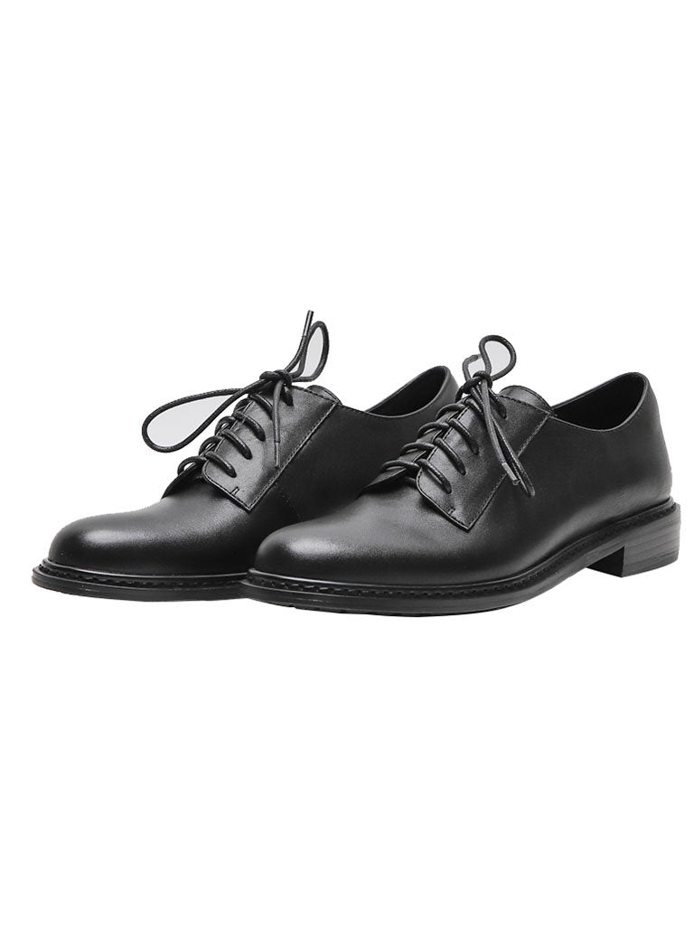 Women's Oxfords Round Toe Sheepskin Vintage Shoes