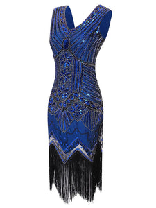 Roaring 20s 1920s Cocktail Dress Knee Length Flapper Dress Dress Prom Dress The Great Gatsby Charleston Wedding Guest Tassel Fringe Women's Wedding Roaring 20s 1920s Cocktail Dress Knee Length Flapper Dress Dress Prom Dress The Great Gatsby Charleston Wedding Guest Tassel Fringe Women's Wedding