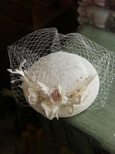 Load image into Gallery viewer, Lace Flover Tulle  Vintage Lace 1950S Hat 