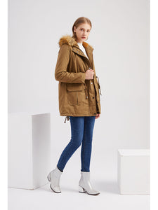 Women's Coat Street Daily Winter Plush Long Coat Solid Color Oversized Fur Warm Coat