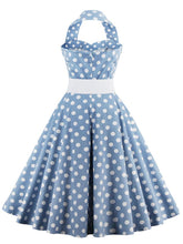 Load image into Gallery viewer, Off the Shoulder High Waist 1950 Dress