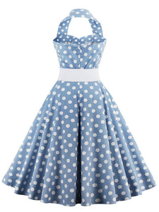 Off the Shoulder High Waist 1950 Dress