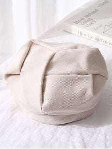 Pleated Nylon French Style Beret Cap/Hat