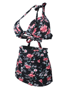 
Floral Print Retro Style Bikinis swimsuits
