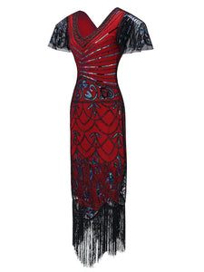 1920S Fringed Flapper Gatsby Dress