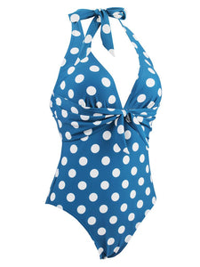 Sexy Vintage Style Dots One Piece Bikini