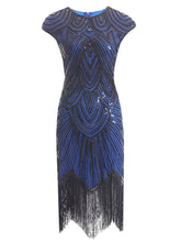 Load image into Gallery viewer, 3 Colors 1920s Sequined Flapper Dress