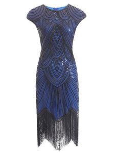 3 Colors 1920s Sequined Flapper Dress