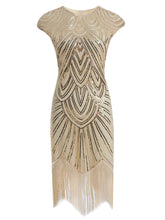 Load image into Gallery viewer, 2 Colors 1920s Sequined Flapper Gatsby Dress