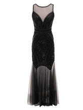 Load image into Gallery viewer, Flapper 1920S Fringed Gatsby Maxi Dress