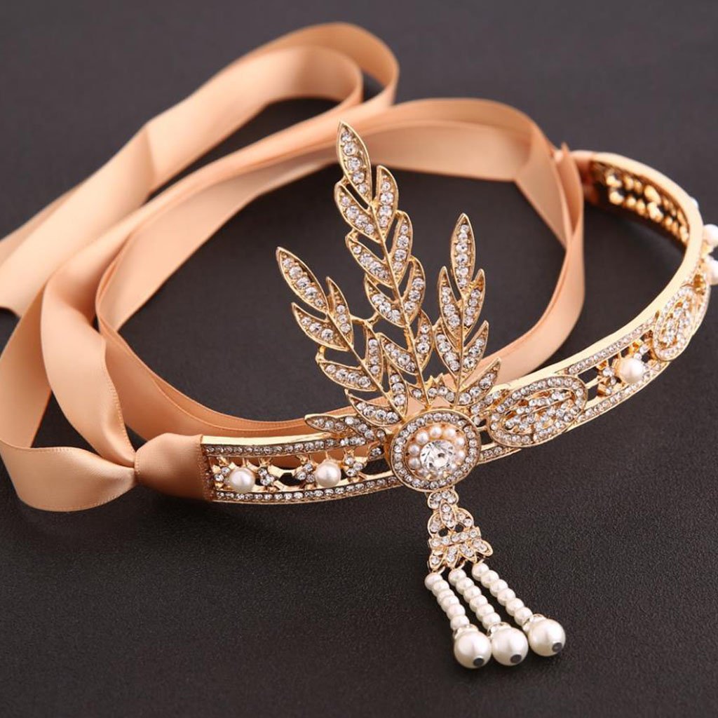 1920S Leaf Flapper Headband