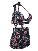Load image into Gallery viewer, 
Floral Print Retro Style Bikinis swimsuits