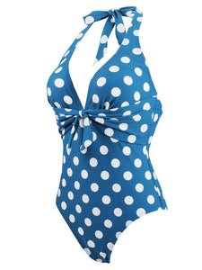 Sexy Vintage Style Dots One Piece Bikini