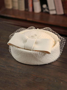 100%Wool 1950S Pillbox Hat Mrs Masiel Same Style Hat