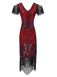 1920S Fringed Flapper Gatsby Dress