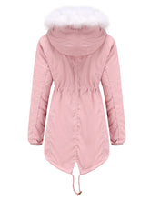 Load image into Gallery viewer, Women&#39;s Coat Daily Going Out Fall Winter Casual Waisted Solid Color Cotton Oversized Hoodie Coat