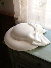 Load image into Gallery viewer, Big Bow Satin Vintage Audrey Hepburn Same Style 1950S Hat 