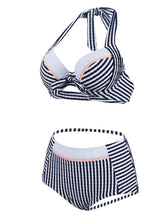 Load image into Gallery viewer, Sexy Retro Style One Piece Striated Swimwear For Beach