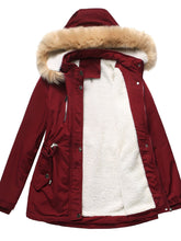 Load image into Gallery viewer, Women&#39;s Coat Daily Lamb wool Fall Winter Regular Midi Length Coat Solid Color Oversized Coat 