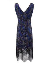 Load image into Gallery viewer, 1920S Sequined Flapper Dress