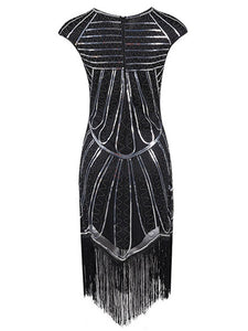 1920S Sequin Fringed Gatsby Dress