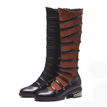 Load image into Gallery viewer, Women&#39;s Boots Platform Round Toe PU Knee High Boots Casual