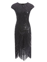 Load image into Gallery viewer, 4 Colors 1920s Sequined Flapper Dress
