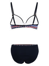 Load image into Gallery viewer, Retro Style Sexy Floral Two Pieces Trigonal Bikini Sets