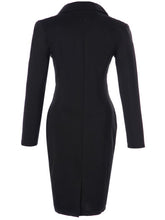 Load image into Gallery viewer, Elegant With Pockets V Neck Autumn 40s Dress