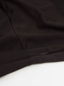 Elegant Keyhole Semi Sheer Short Sleeve Vintage Dress