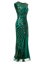 Load image into Gallery viewer, 1920S Sequin Gatsby Maxi Dress